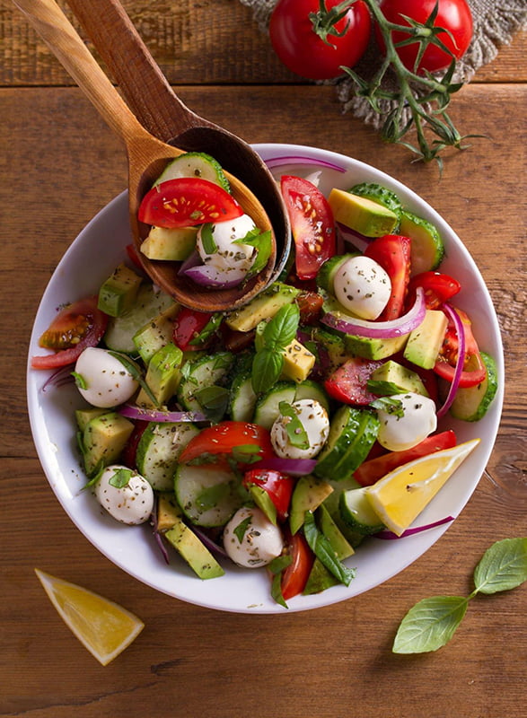 Tomato Cucumber Avocado Salad Recipe