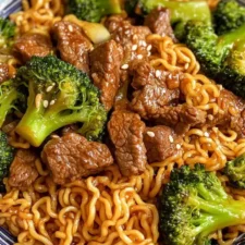 Beef and Broccoli Ramen Stir Fry