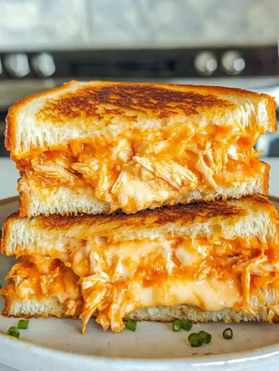 Buffalo Chicken Grilled Cheese