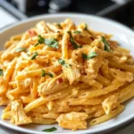 Buffalo Chicken Pasta – One Pot