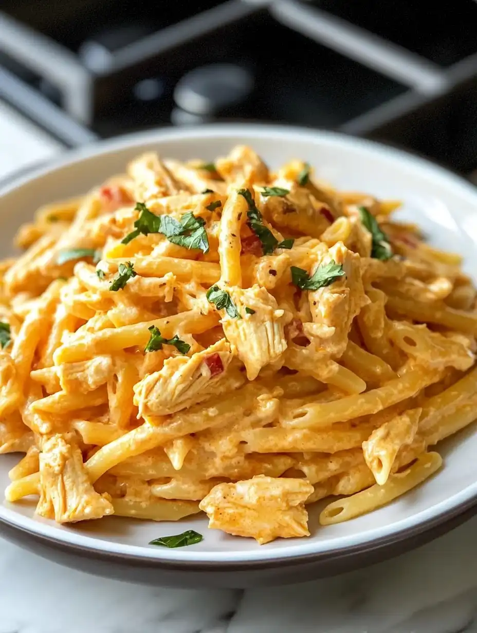 Buffalo Chicken Pasta – One Pot Recipe