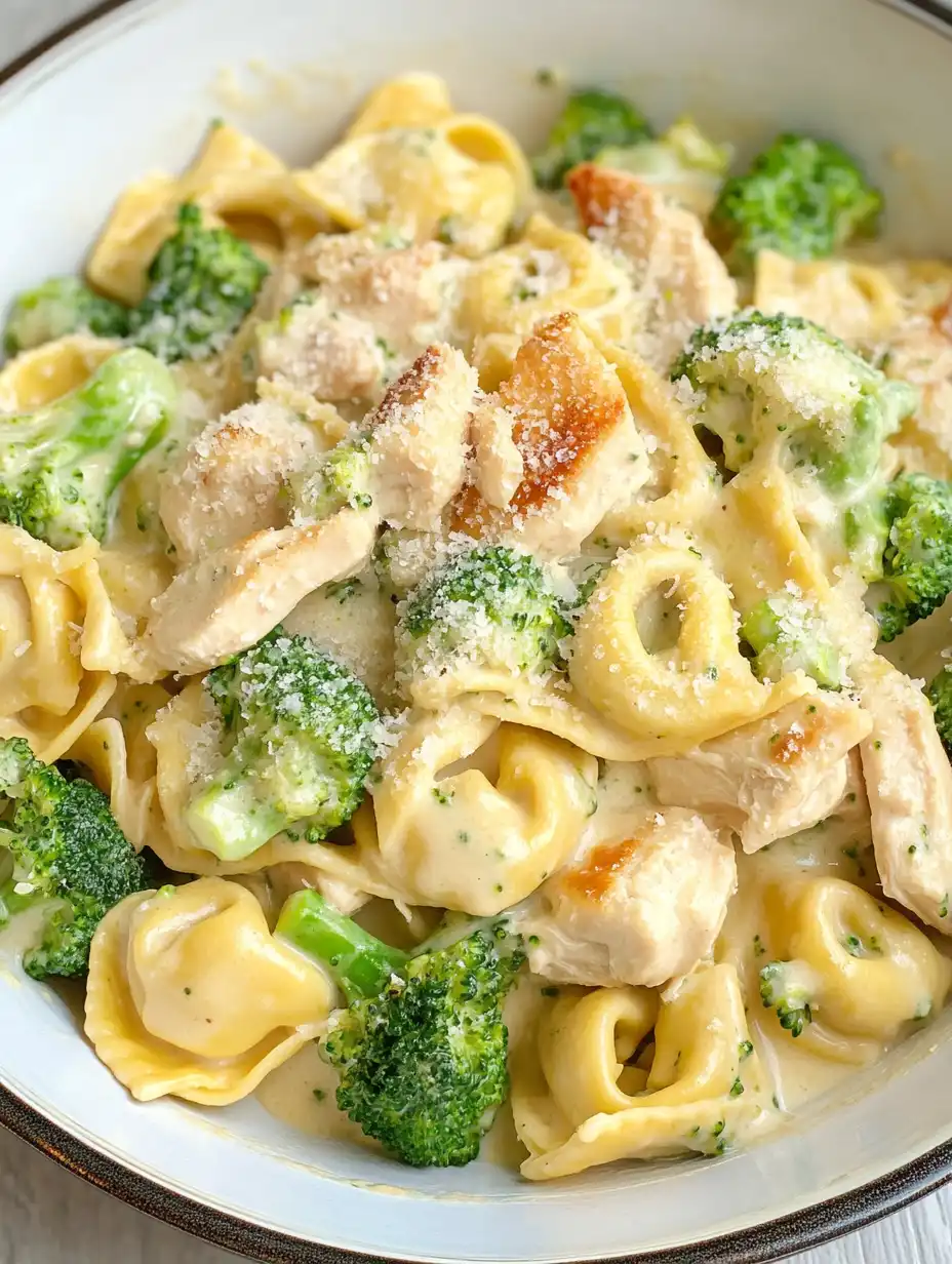 Cheesy Chicken Broccoli Tortellini Recipe