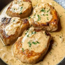Creamy Garlic Beef Chops Recipe