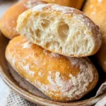 Easy Small Batch Ciabatta Rolls