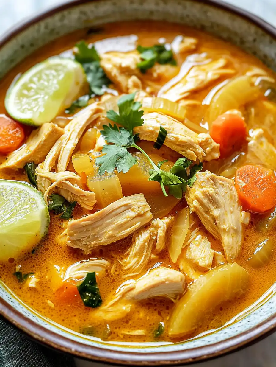 Easy Thai Chicken Curry Soup Recipe