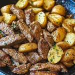 Garlic Butter Steak and Potatoes Skillet