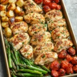 Parmesan Crusted Chicken Sheet Pan Dinner