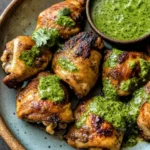 Peruvian Chicken with Green Sauce