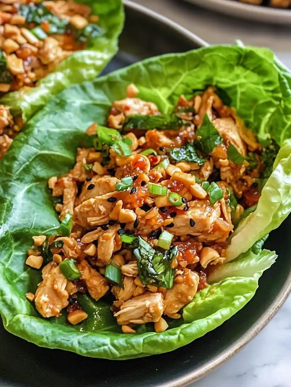 Thai Chicken Lettuce Wraps Recipe