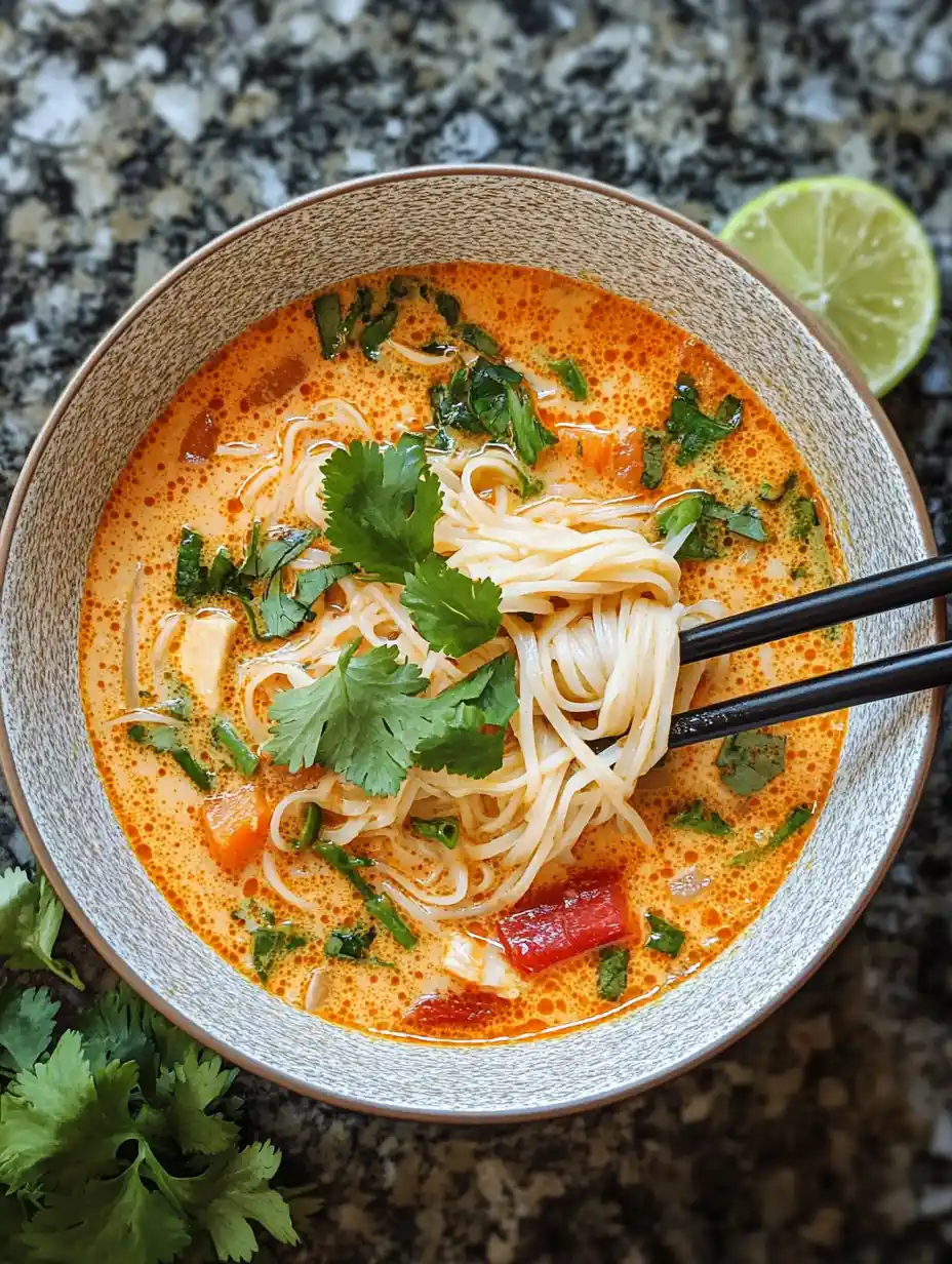 Thai Red Curry Noodle Soup Recipe