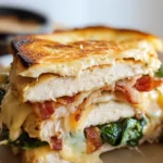 Turkey Melt with Cheddar, Spinach, & Beef