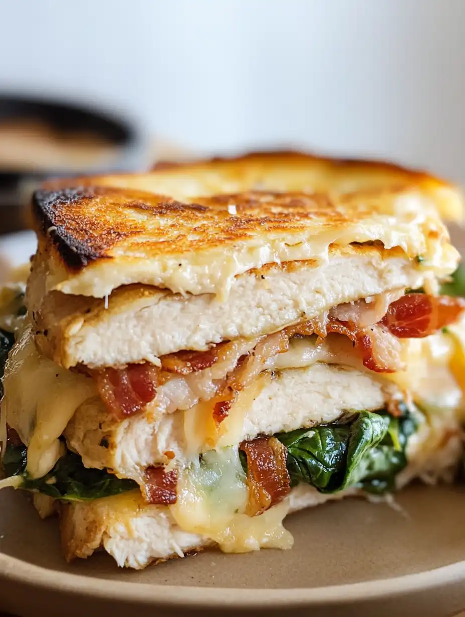 Turkey Melt with Cheddar, Spinach, & Beef Recipe