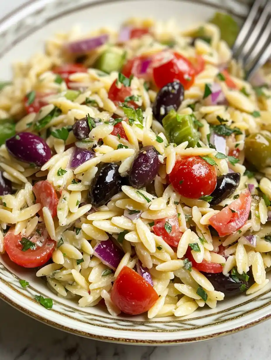 Greek Orzo Pasta Salad