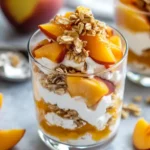 Peach Cottage Cheese Parfait