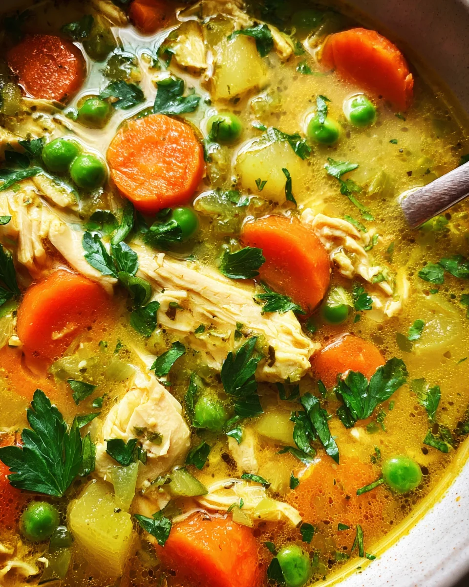 Anti Inflammatory Turmeric Chicken Soup