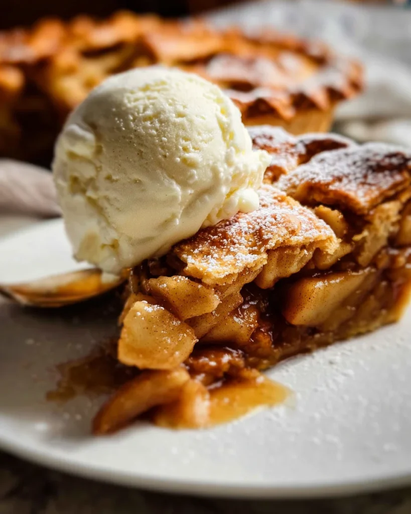 Apple Pie à la Mode (Apple Pie with Ice Cream Recipe)