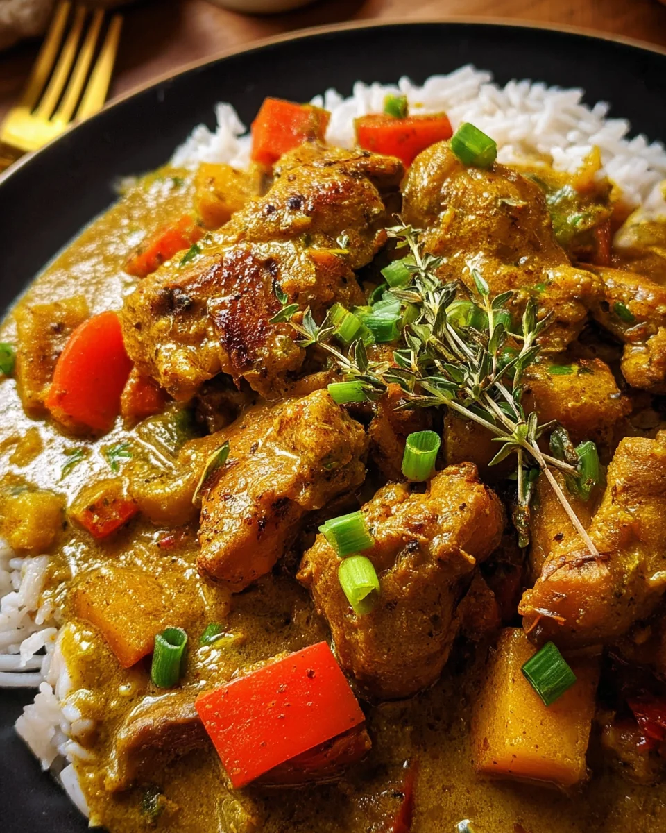Authentic Jamaican Curry Chicken