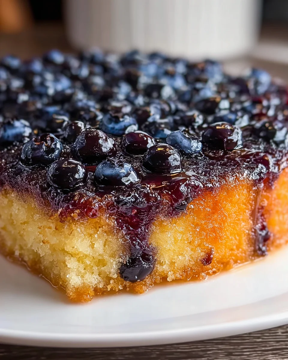 Best Homemade Blueberry Upside Down Cake - Alrightwithme