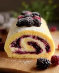 Blackberry Lemon Cake Roll