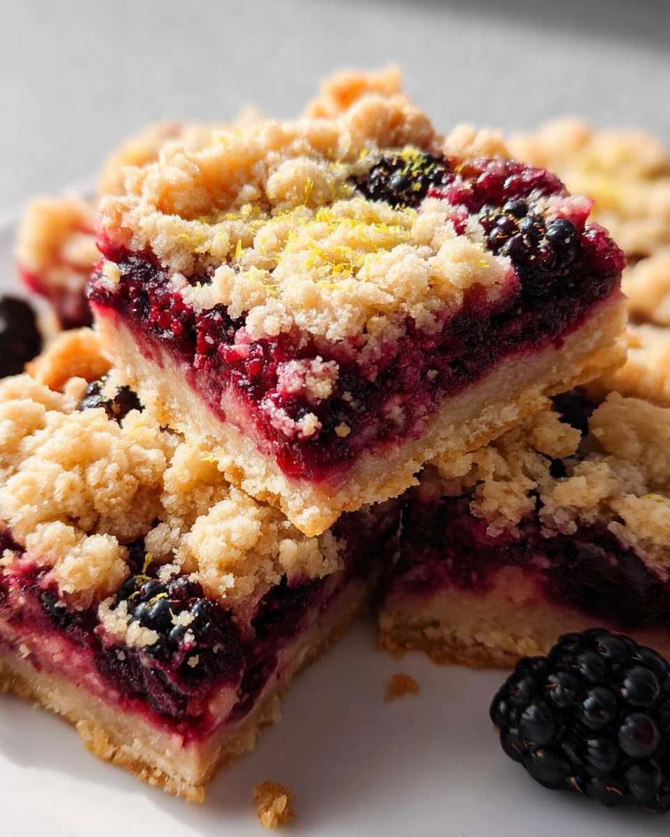 Blackberry Pie Bars Recipe