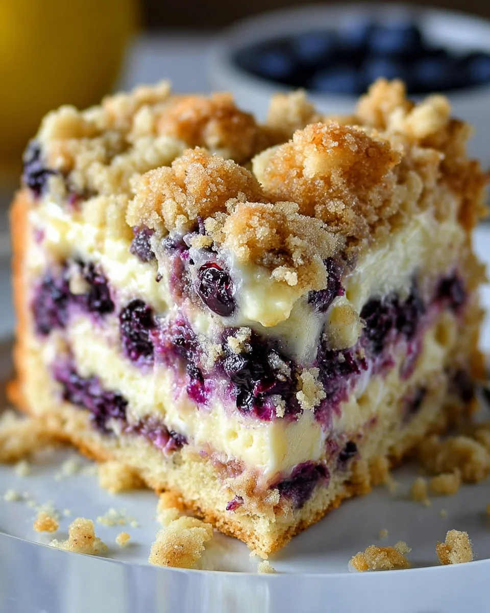 Blueberry Cheesecake Crumb Cake