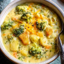 Broccoli Potato Cheese Soup Recipe