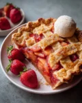 Brown Butter Strawberry Peach Pie