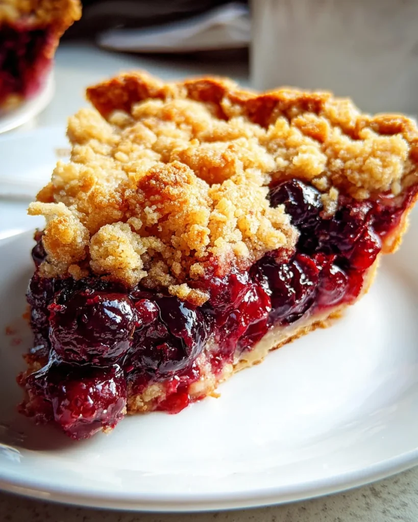 Cherry Crumb Pie