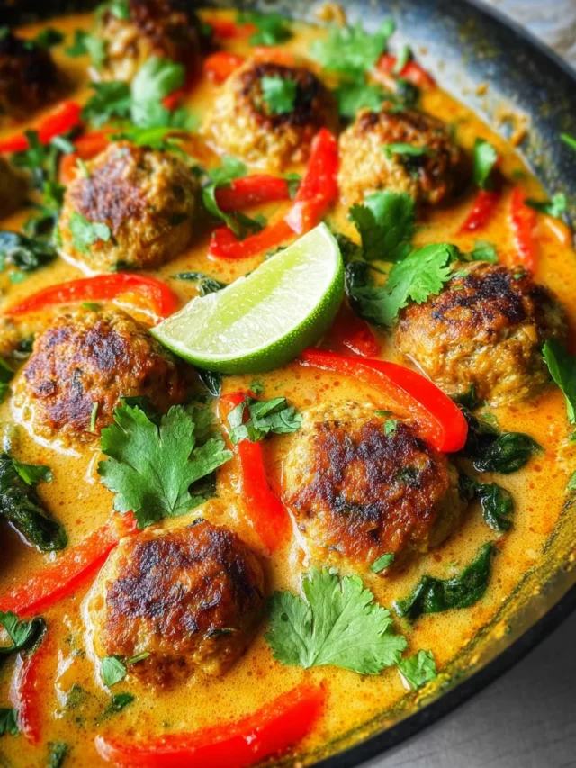 Coconut Curry Chicken Meatballs