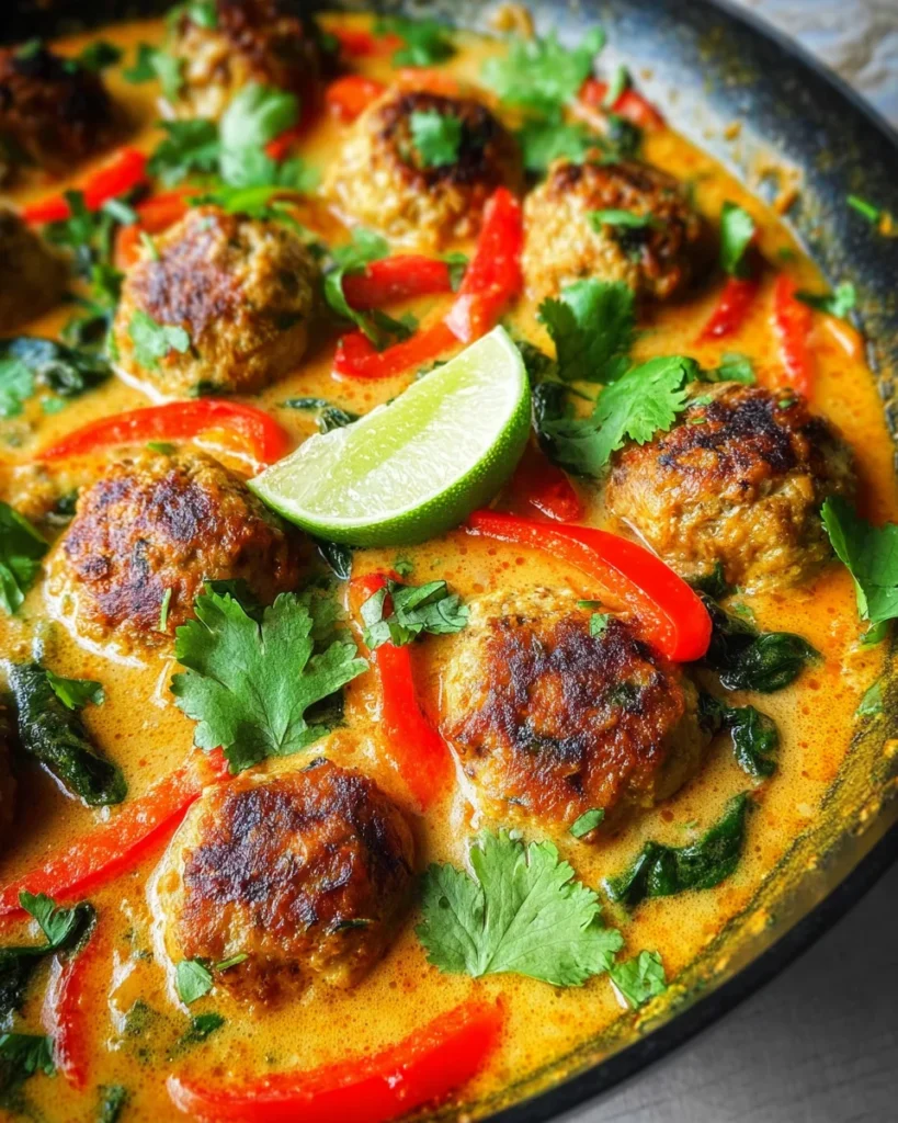Coconut Curry Chicken Meatballs
