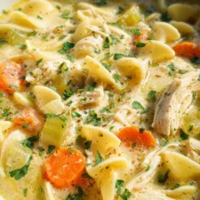 Creamy Chicken Noodle Soup Recipe