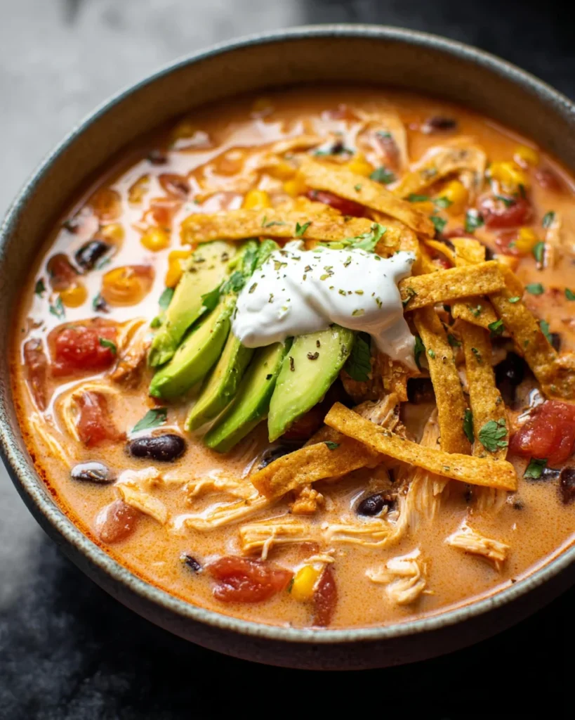 Creamy Chicken Tortilla Soup