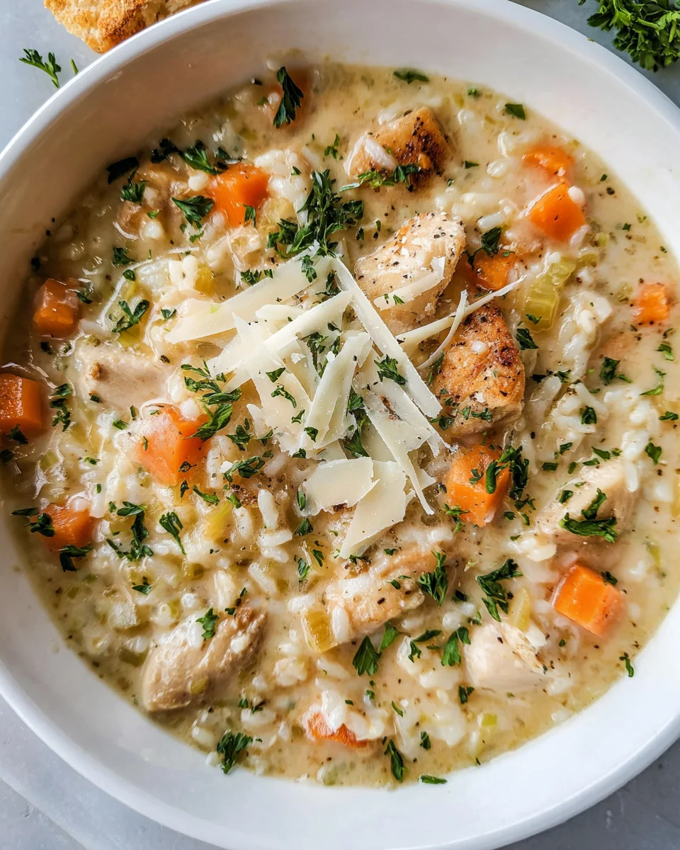 Creamy Chicken and Rice Soup