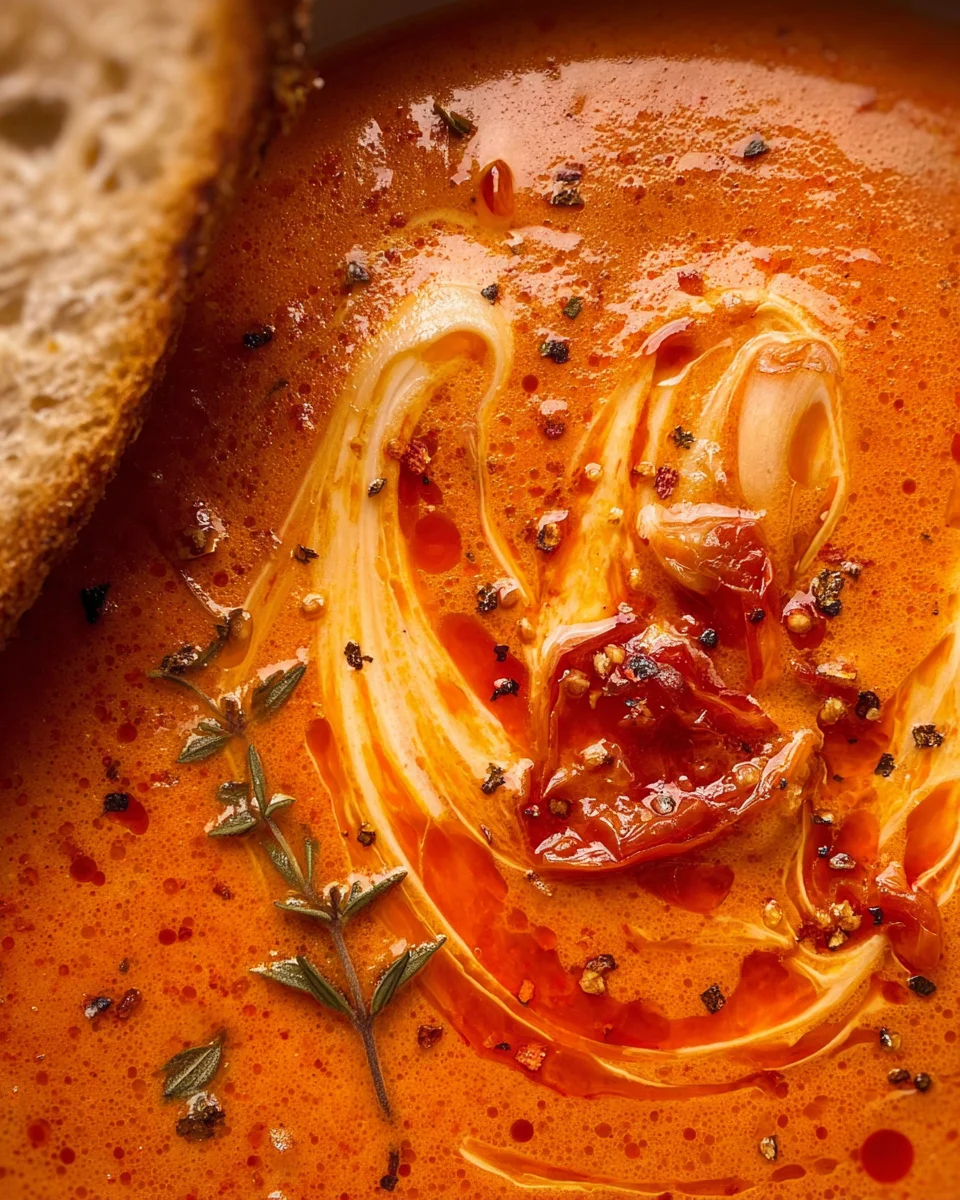 Creamy Roasted Garlic Tomato Soup