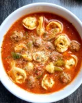 Easy Italian Meatball Tortellini Soup
