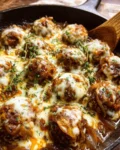French Onion Meatballs
