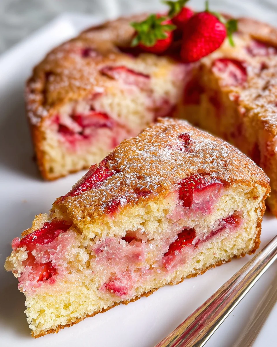 French Strawberry Cake