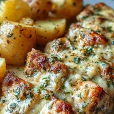 Garlic Parmesan Crockpot Chicken and Potatoes