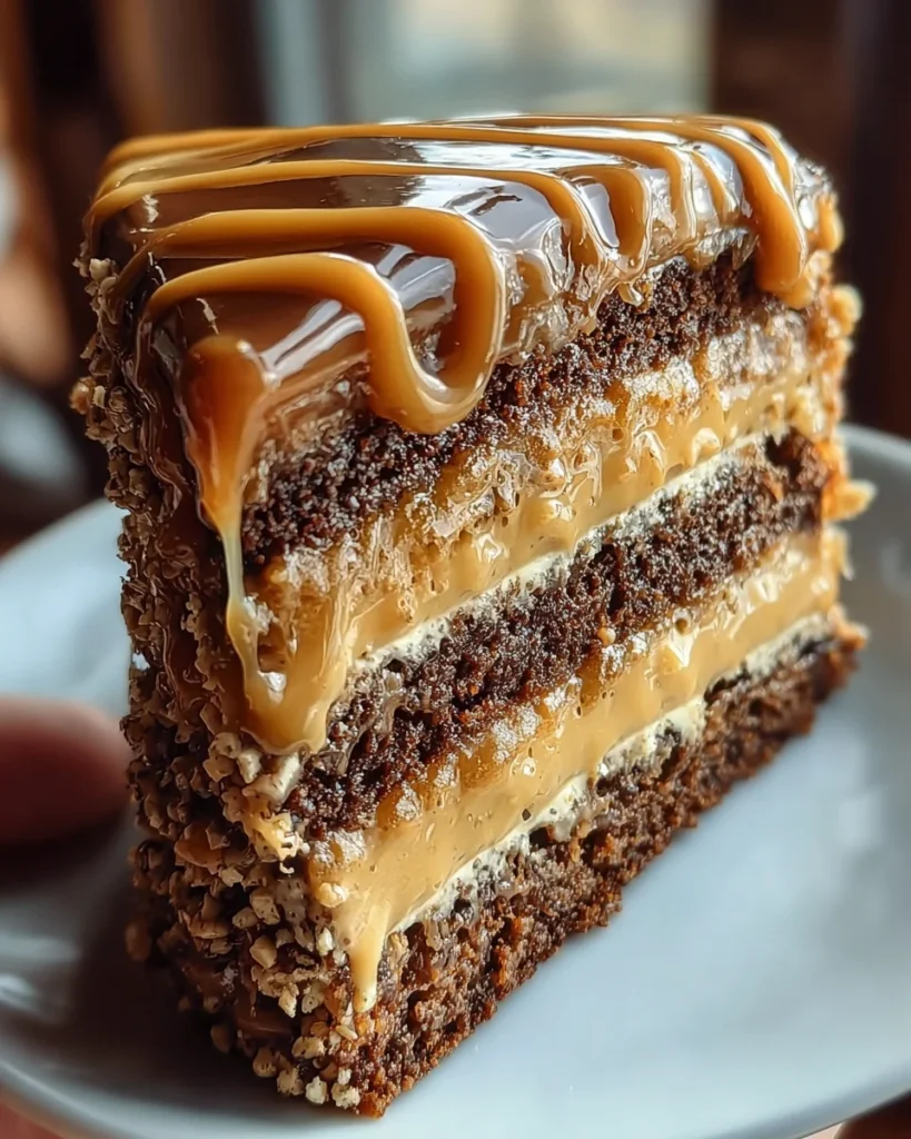 Gooey Coffee Caramel Cake