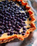 Homemade Blueberry Custard Pie