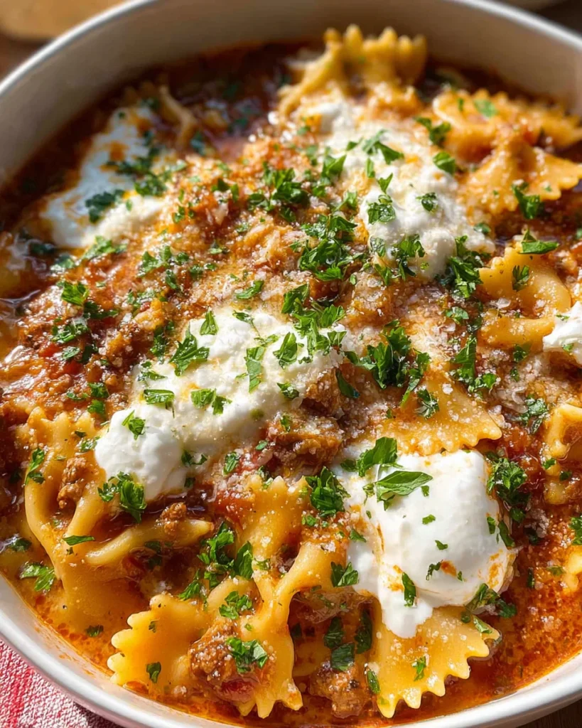 Lasagna Soup