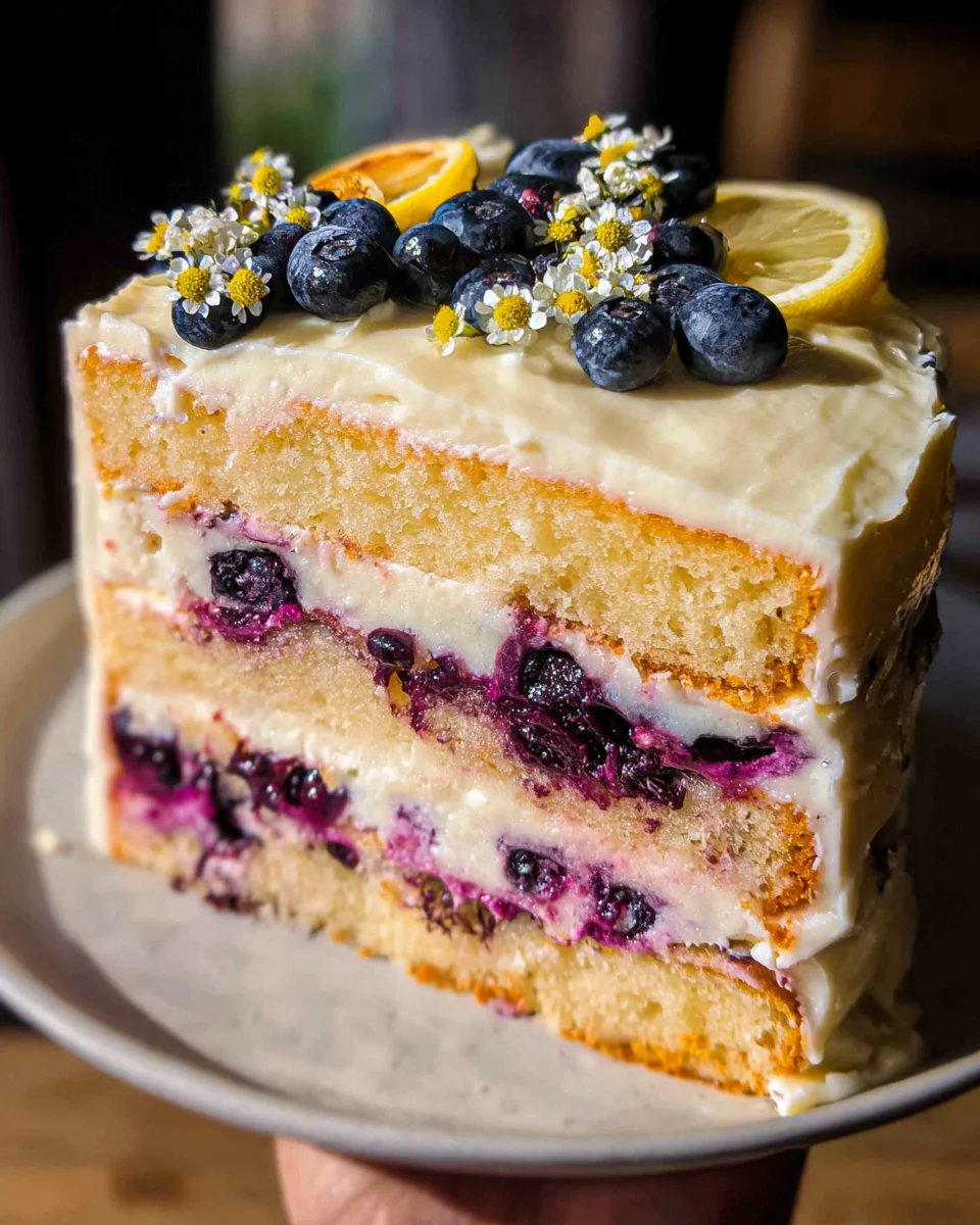 Lemon Blueberry Cake Recipe