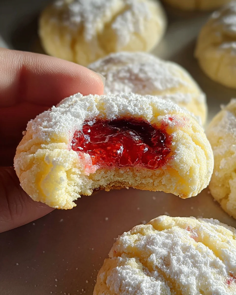 Lemon Cookies with Raspberry Curd
