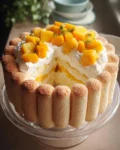 Mango Charlotte Cake