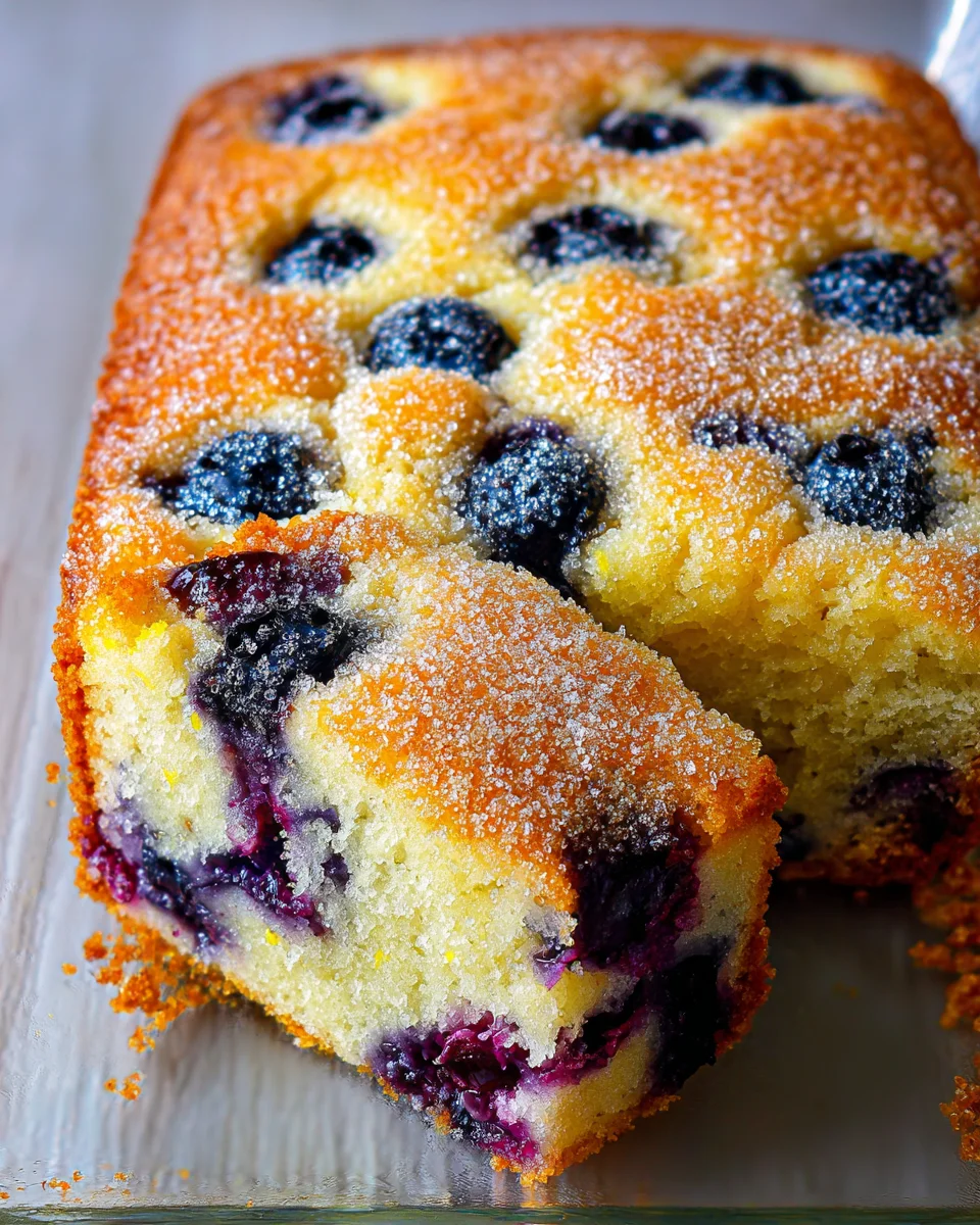 Melt-in-Your-Mouth Blueberry Breakfast Cake - theamazingfood