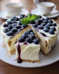 No Bake Blueberry Pie