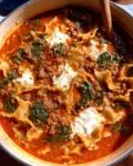 One Pot Lasagna Soup