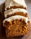 Pumpkin Bread with Cream Cheese Frosting Recipe