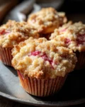 Rhubarb Muffins with Streusel Topping