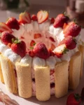 Strawberry Charlotte Cake